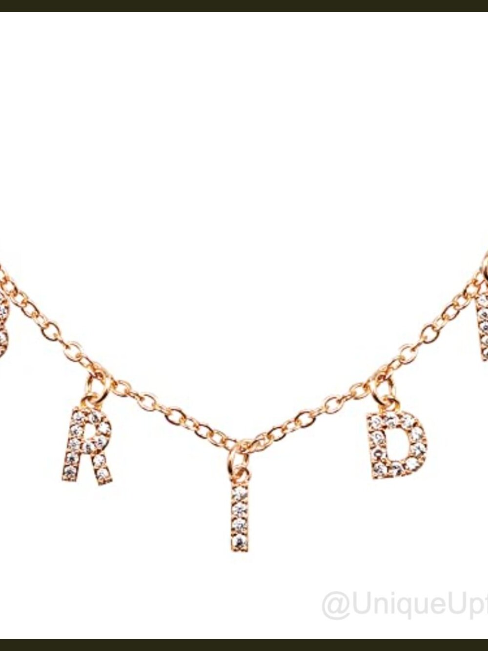 xo Fetti Bride Pave Necklace 14" Choker Gold | Bachelorette Gift